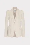 Milly Alexa Single-button Linen Blend Blazer In Natural