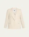 Milly Alexa Single-button Linen Blend Blazer In Natural