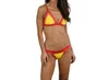 Milly Amalfi Colorblock Triangle Bikini Top In Yellow Multi In Yellow