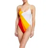 Milly Amalfi Colorblock Maillot One Piece Swimsuit In Multi In Multi