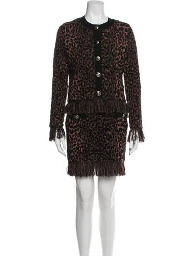 Pre-owned Milly Animal Print Skirt Set W/ Tags In Multi
