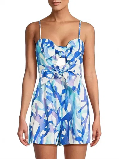 MILLY ANYA UNDER THE SEA ROMPER IN BLUE MULTI