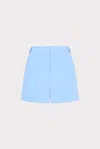 Milly Aria Cady Button Shorts In Blue