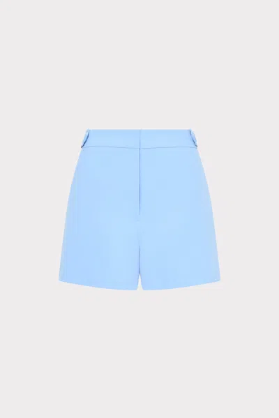 Milly Aria Cady Button Shorts In Blue