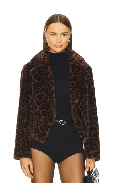 MILLY ARYA FAUX FUR JACKET