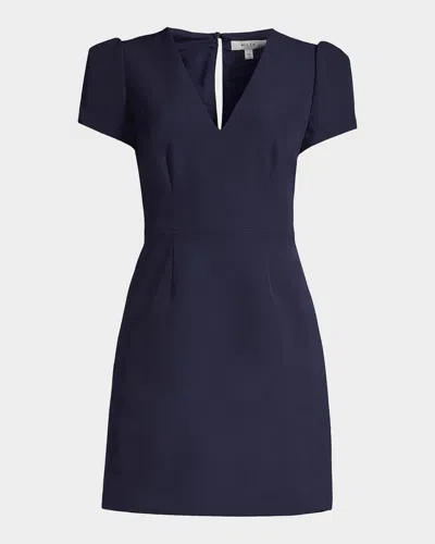 Milly Atalie Cady Mini Dress In Blue
