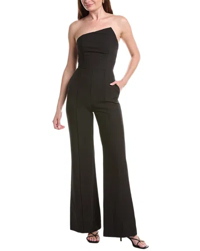 Milly Atlas Cady One-shoulder Jumpsuit In Brown