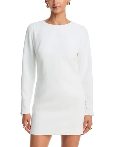 Milly Audrey Crepe Mini Dress In White