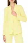 Milly Avery Cady Blazer In Yellow
