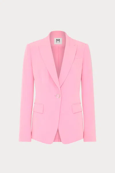 Milly Avery Cady Blazer In Pink