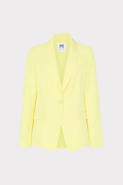Milly Avery Cady Blazer In Yellow