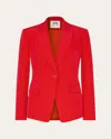 Milly Avery Cady Blazer In Red