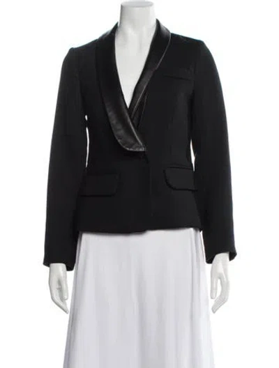 Pre-owned Milly Blazer In Black