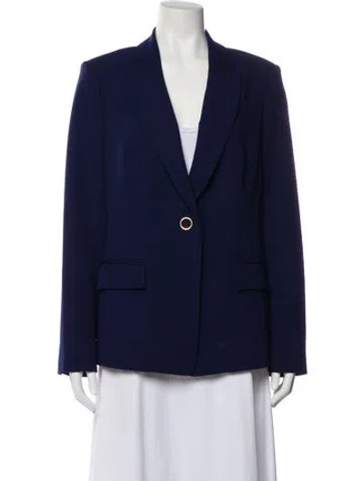 Pre-owned Milly Blazer In Blue