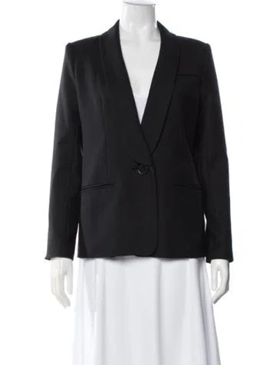 Pre-owned Milly Blazer In Gray