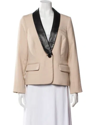 Pre-owned Milly Blazer In Neutral