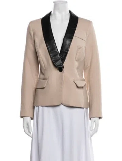 Pre-owned Milly Blazer In Neutrals