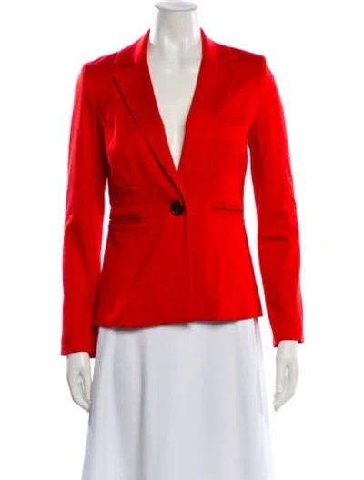 Pre-owned Milly Blazer In Orange