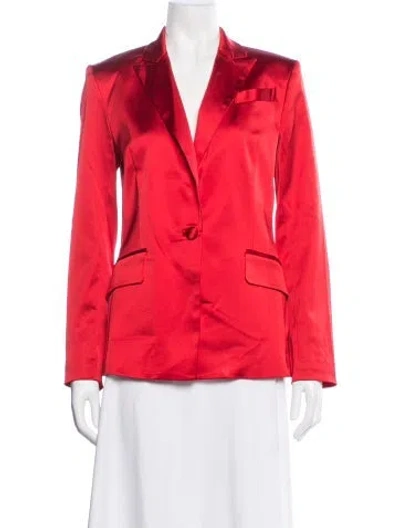 Pre-owned Milly Blazer In Red