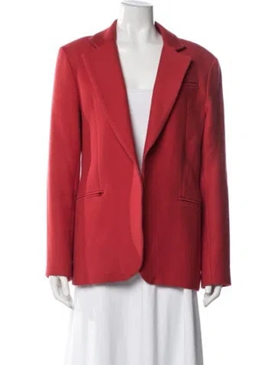 Pre-owned Milly Blazer In Red