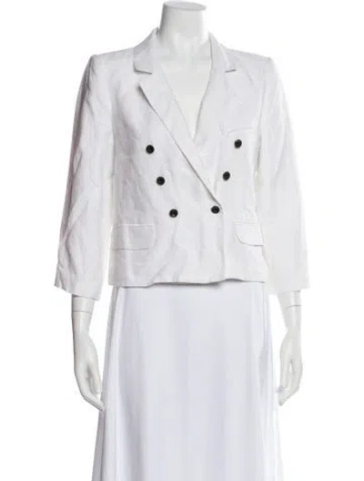 Pre-owned Milly Blazer In White