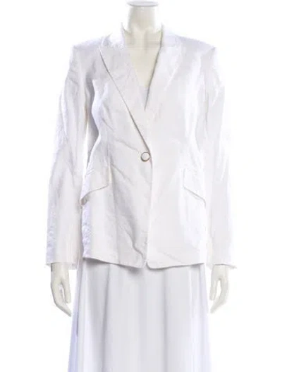 Pre-owned Milly Blazer In White