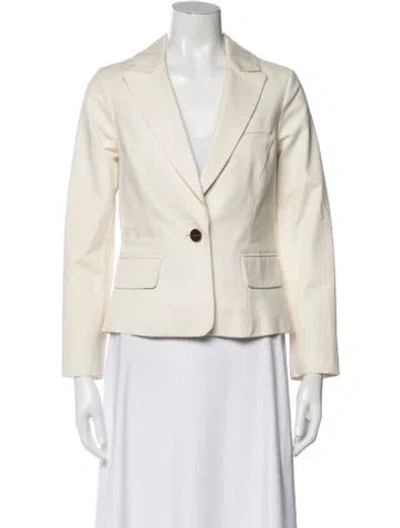 Pre-owned Milly Blazer In White