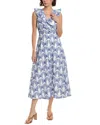 Milly Butterfly Eyelet Dress In Blue