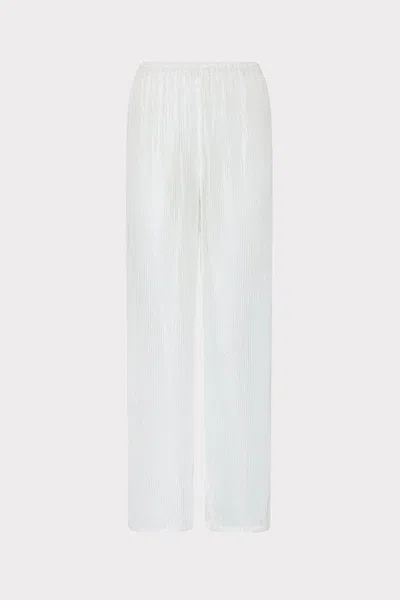 Milly Cabana Celina Pinstripe Cover-up Pants In Neutral