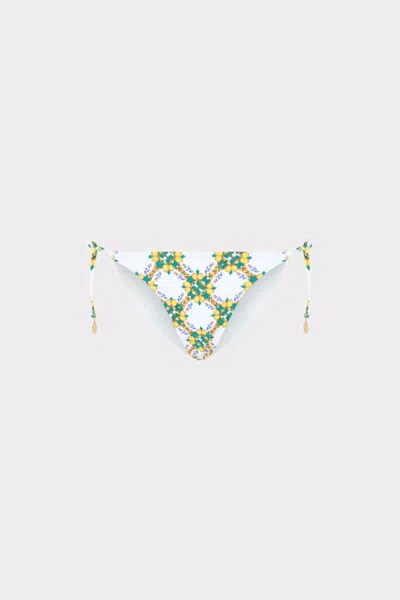 MILLY CABANA LEMON TILE BIKINI BOTTOM