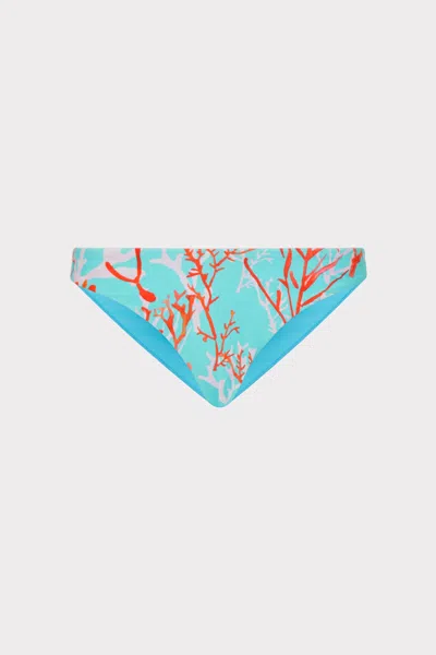 Milly Cabana  Margot Bikini Bottom In Aqua