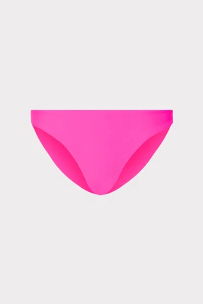 Milly Cabana  Margot Bikini Bottom In Neon Pink