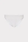 Milly Women's Margot Textured Waves Bikini Bottoms In White