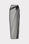 Milly Cabana Metallic Mesh In Black