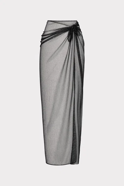 Milly Cabana Metallic Mesh In Black