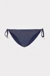Milly Cabana  Millie String Bikini Bottom In Navy