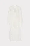 Milly Cabana Scroll Burnout Maxi Cover-up Dress In White