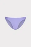 Milly Cabana Shimmer Texture Margot Bikini Bottom In Purple