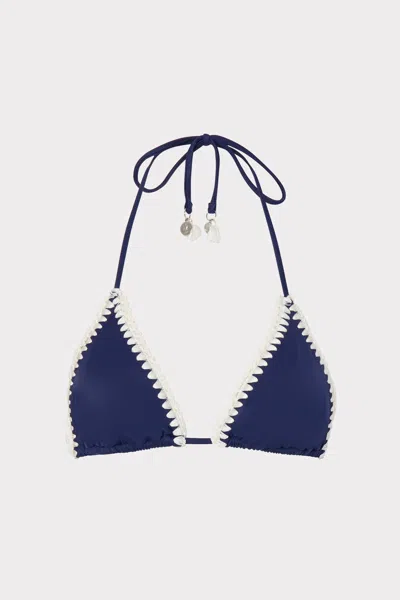 Milly Cabana Solid Bikini Top