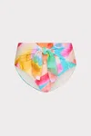 Milly Cabana Watercolor Paint Stroke Tie Bikini Bottom In Multicolor