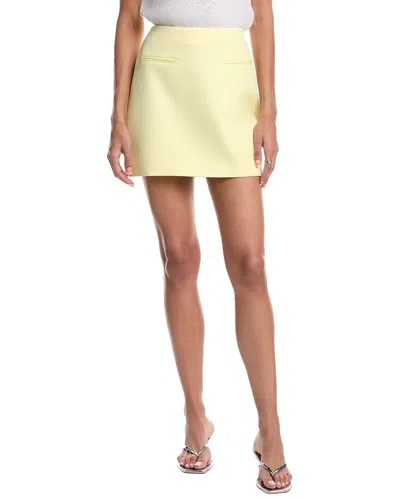 Milly Cady Mini Skirt In Yellow