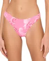 Milly Canopee Bikini Bottom In Pink