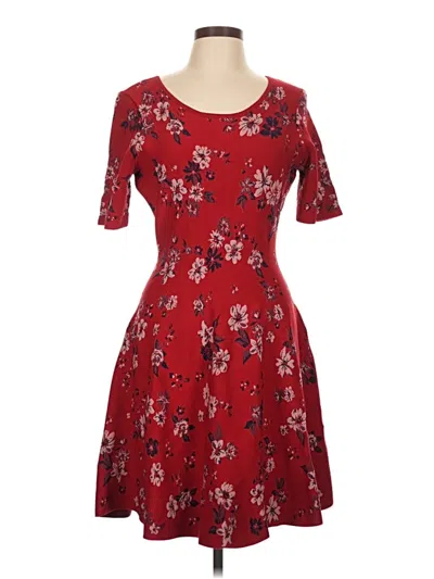 Pre-owned Milly Casual Dress In Burgundy