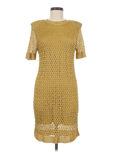 Pre-owned Milly Casual Dress In Gold