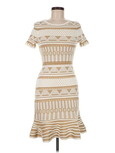 Pre-owned Milly Casual Dress In Tan