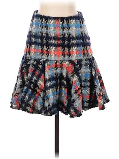Pre-owned Milly Casual Skirt In Blue