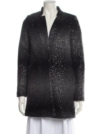 Pre-owned Milly Coat In Black