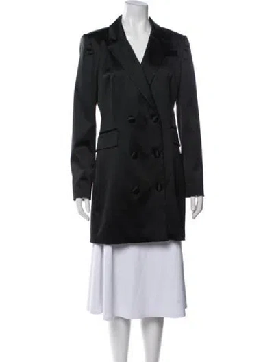 Pre-owned Milly Coat In Black