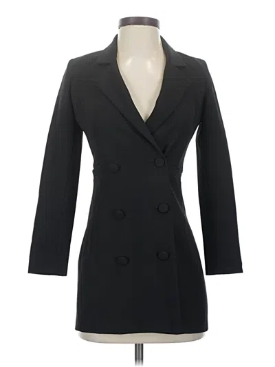 Pre-owned Milly Coat In Black