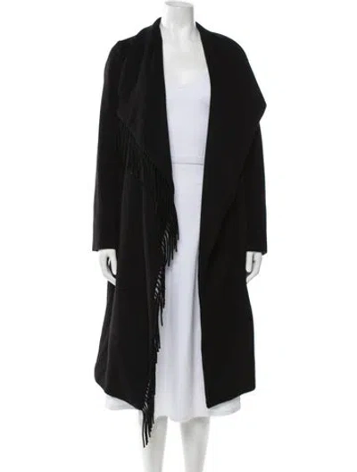 Pre-owned Milly Coat In Black